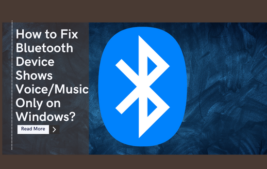 bluetooth device shows voice/music only on windows