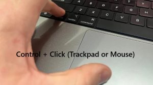 Trackpad or Mouse